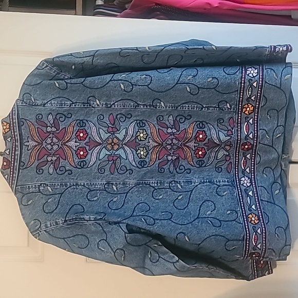 Denim & Co Embroidered Jacket - Picture 5 of 6